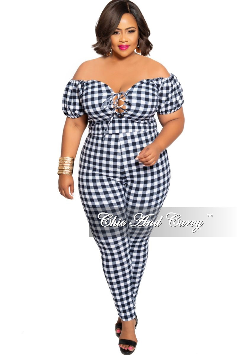 white plus size two piece outfit