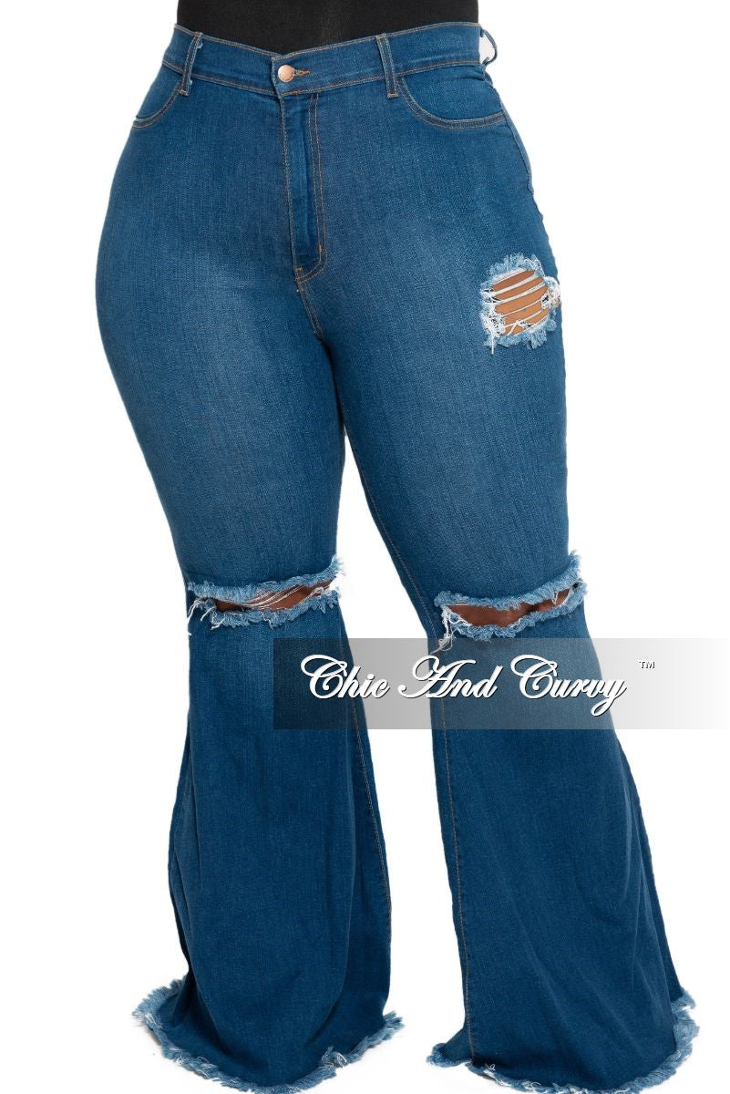 plus size wide leg denim