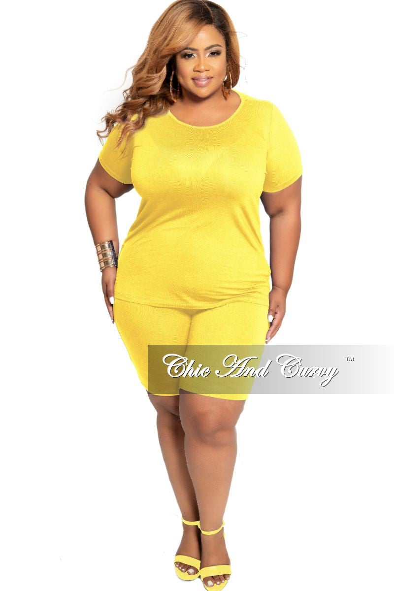 2 piece yellow outfit