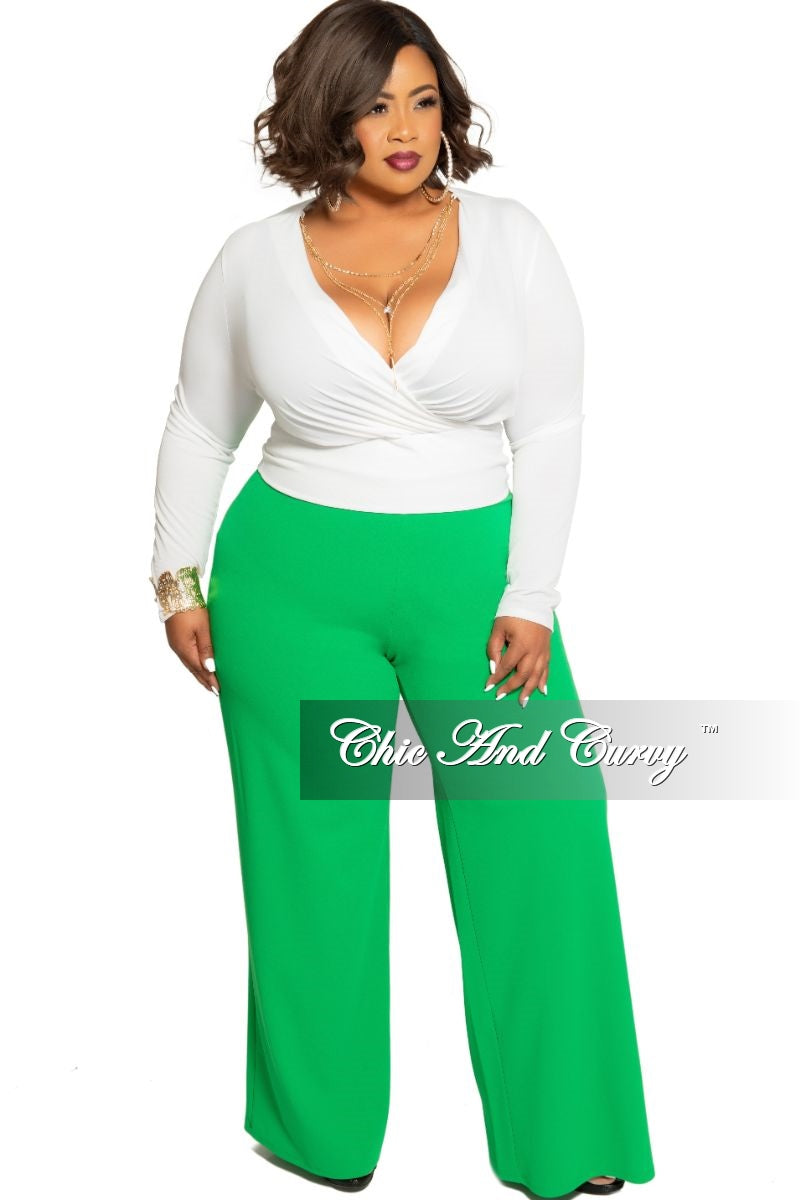 ivory plus size pants