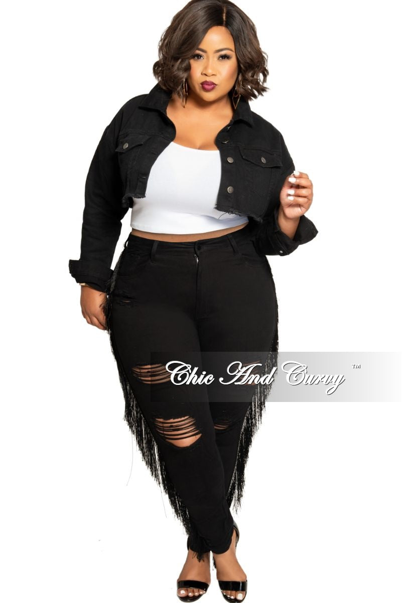 black ripped jeggings plus size