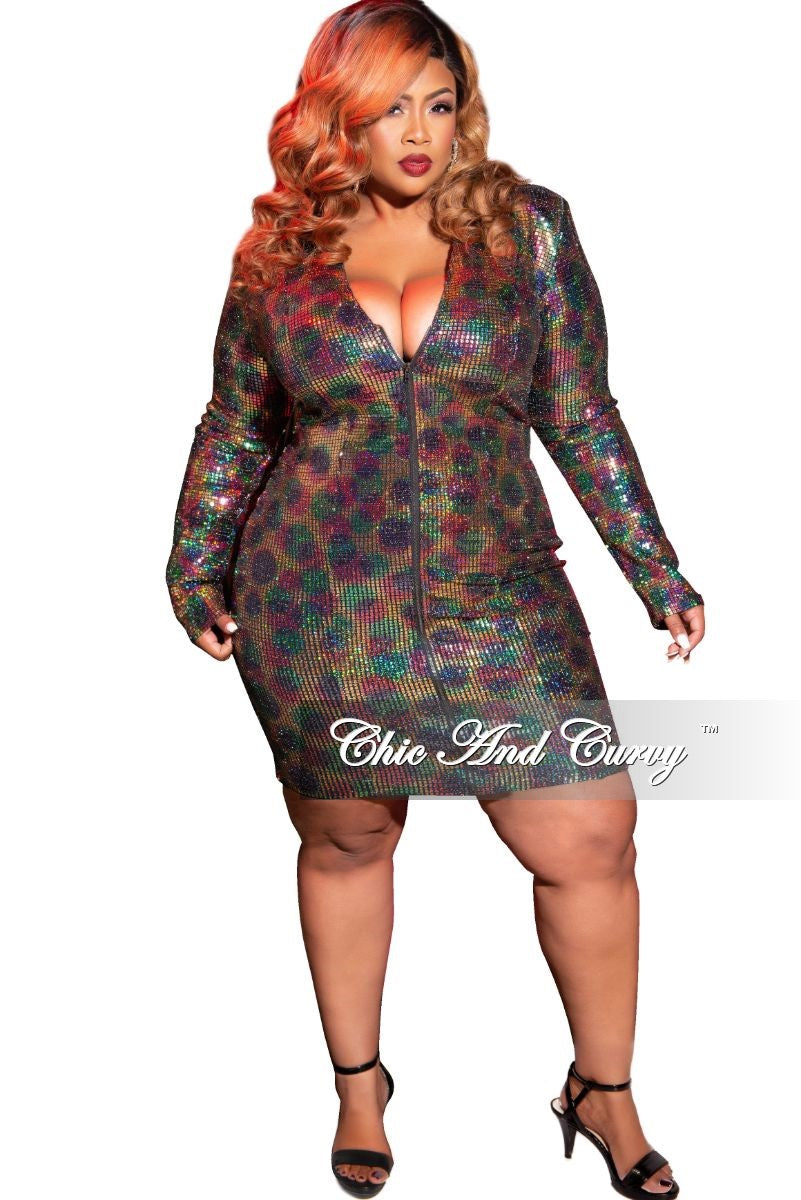 rainbow sequin plus size