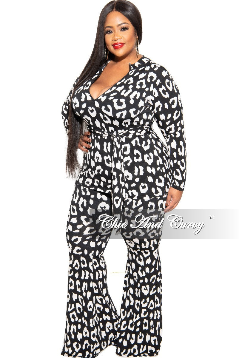 New Plus Size 2-Piece Reversible Top and Pants Set in Black and Ivory ...