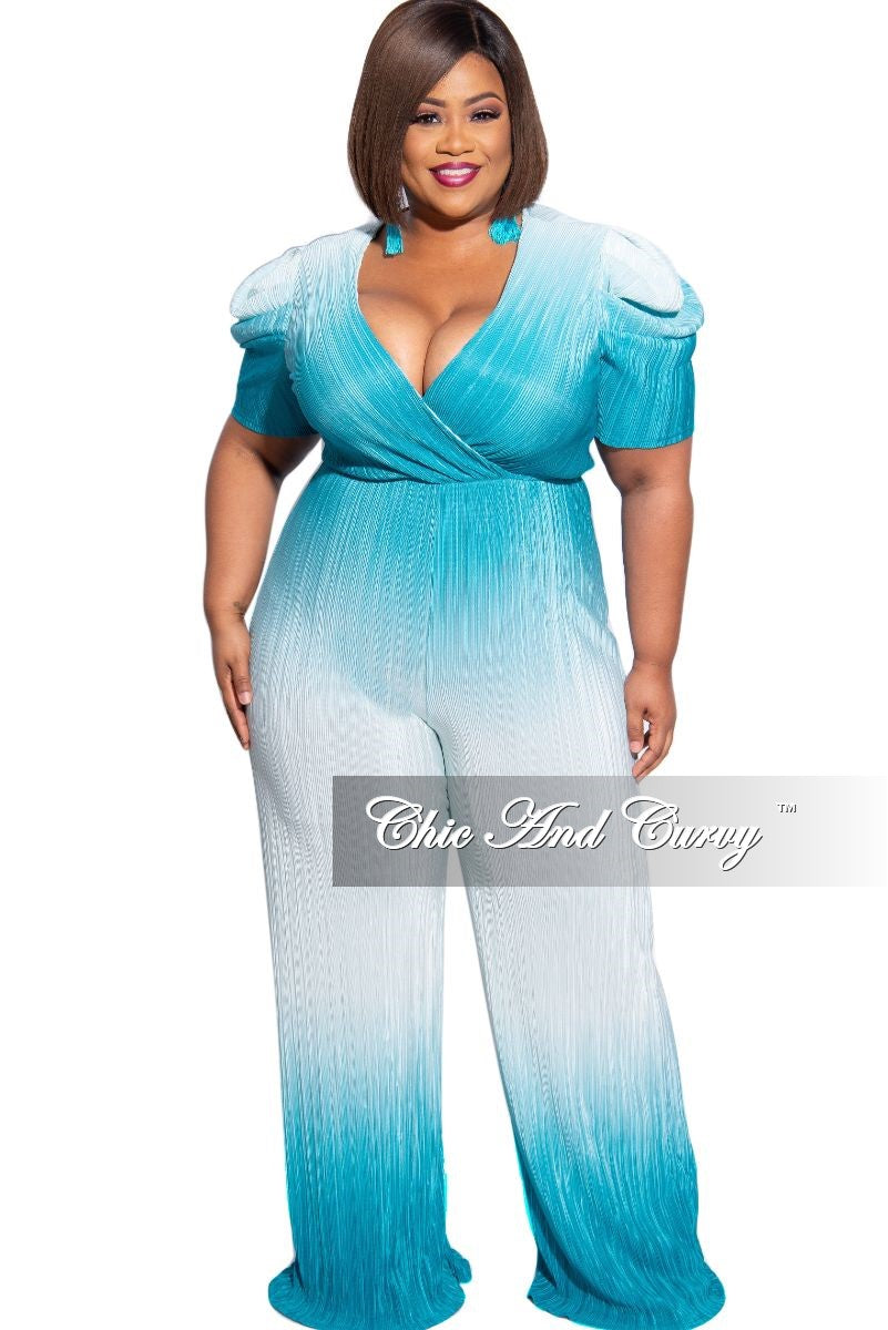 plus size pleated jumpsuit