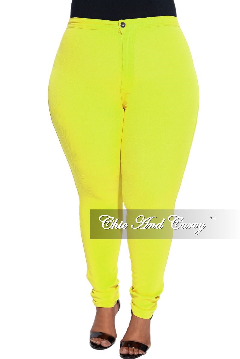 neon plus size jeans