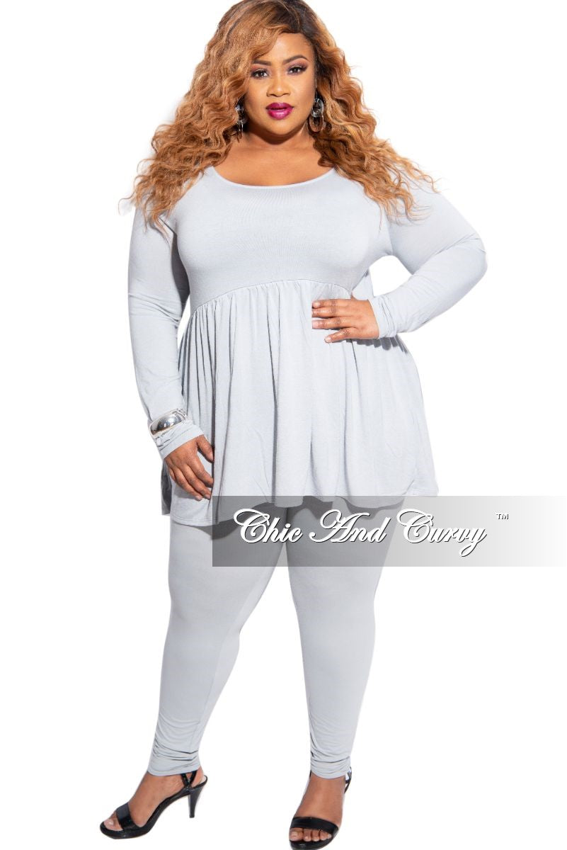 plus size white 2 piece set