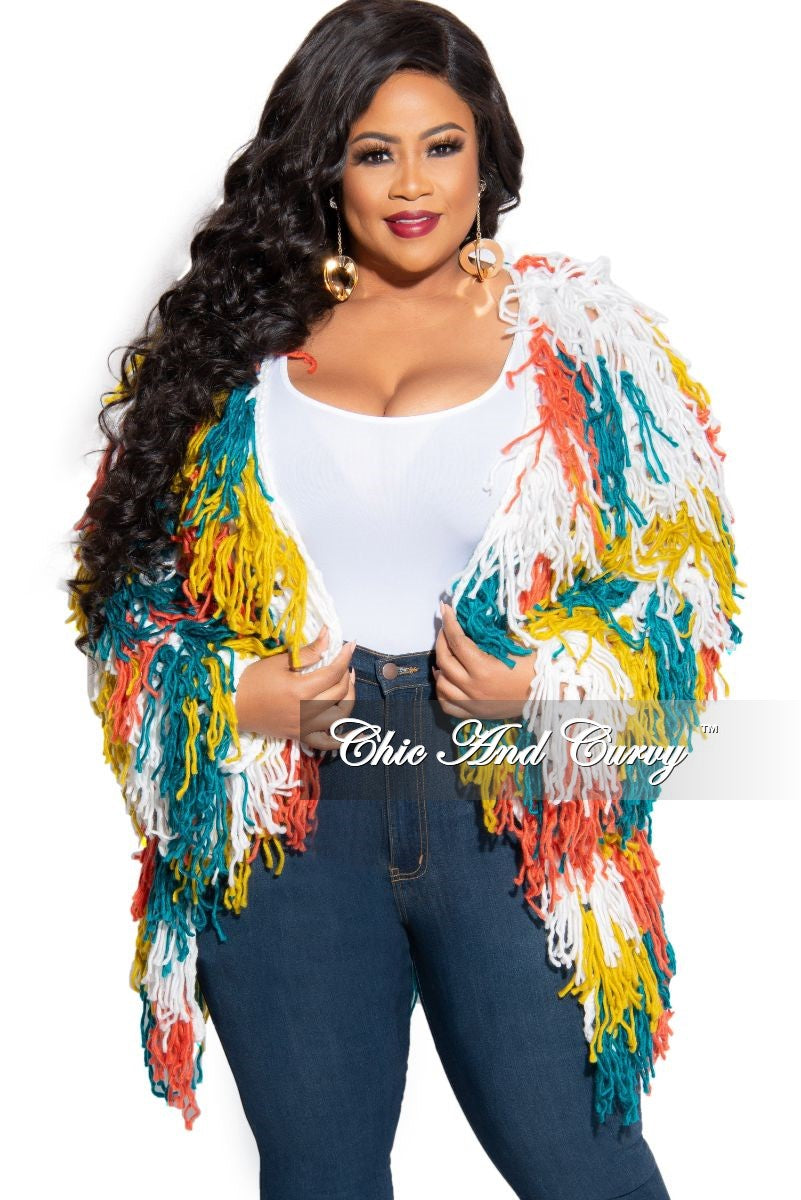 plus size white cardigan