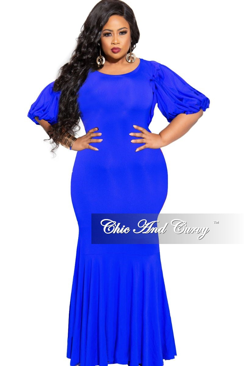 royal blue dress size 22