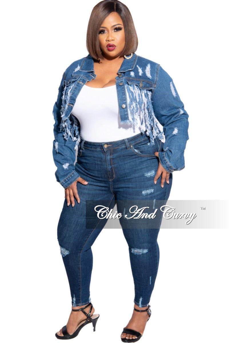 plus size distressed jeans