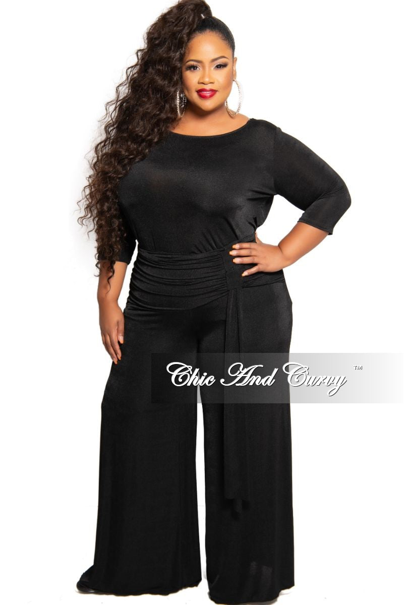 2 piece black pants set