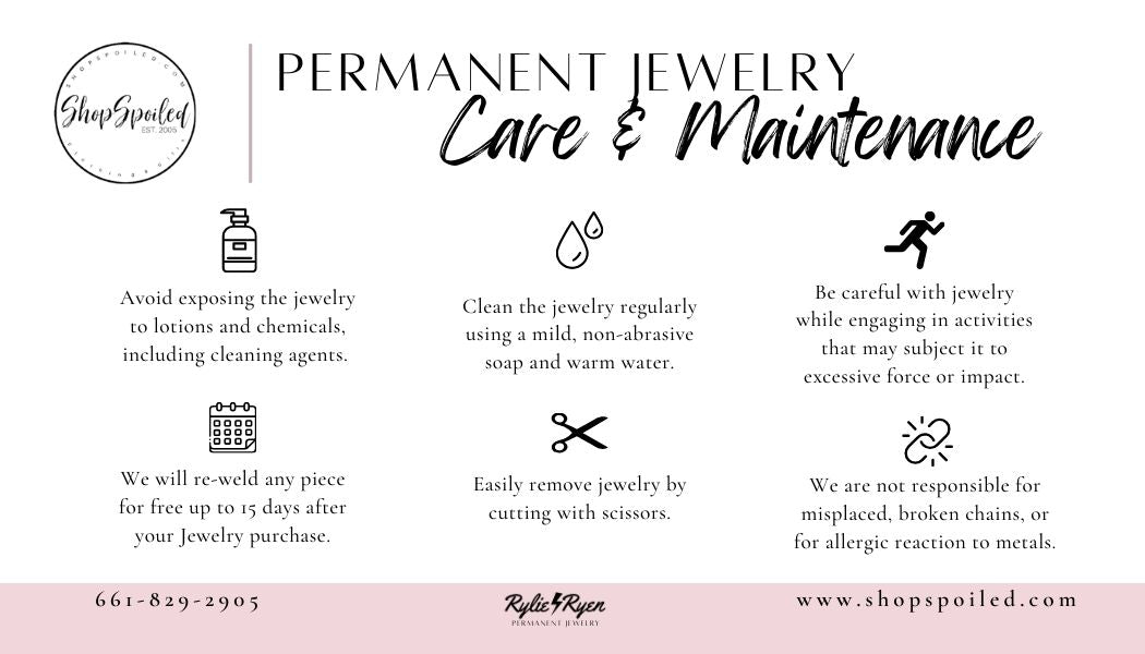 Permanent Jewelry Care | Shop Spoiled Boutique
