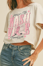 Nashville Music City Graphic Tee - Mohebina laemeh