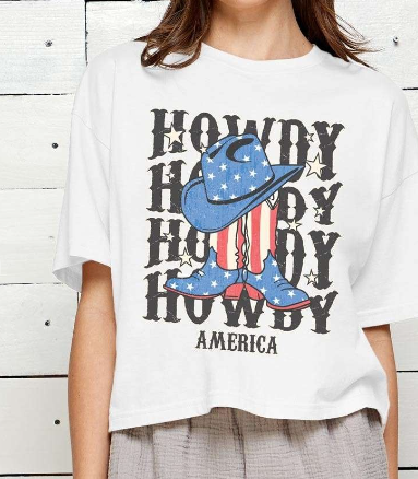 Howdy America Graphic Tee - Cenkhaber