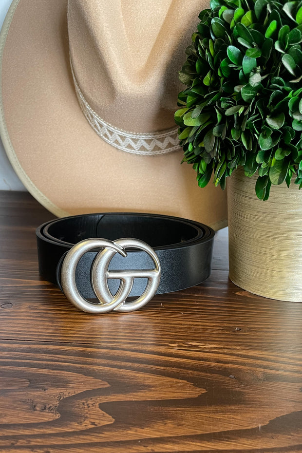 GG Belt: Black / Flat Silver - Mohebina laemeh