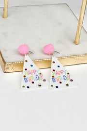 Happy Birthday Earrings - Cenkhaber