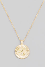 Initial Coin Necklace A-Z - Mohebina laemeh