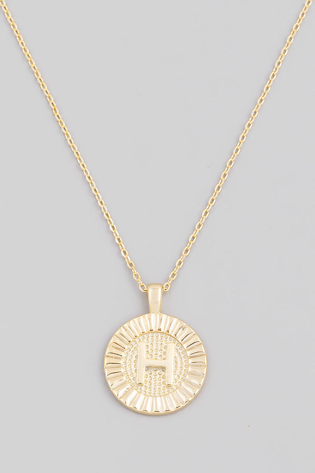 Initial Coin Necklace A-Z - Mohebina laemeh