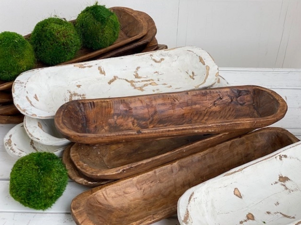 large White Wash Bread Bowl - Cenkhaber