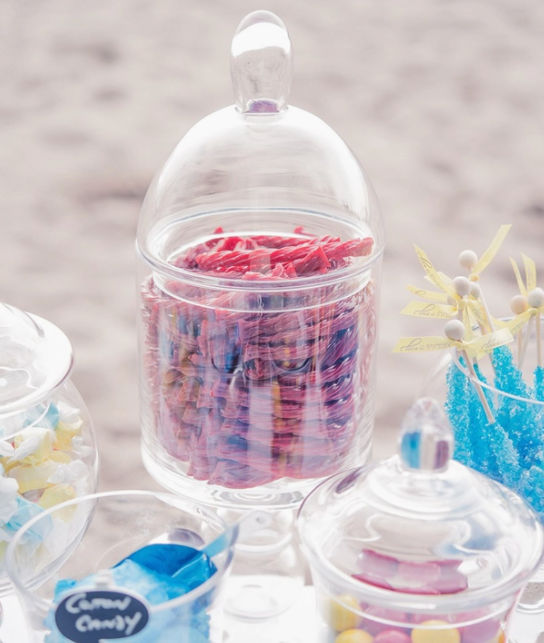 Large Glass Apothecary Cylinder Candy Jar - Cenkhaber