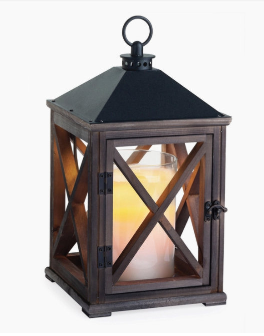 Wooden Candle Warmer Lantern