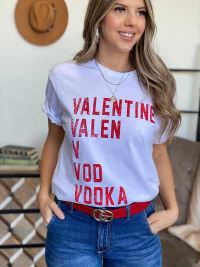 Valentine Vodka Graphic Tee - Cenkhaber