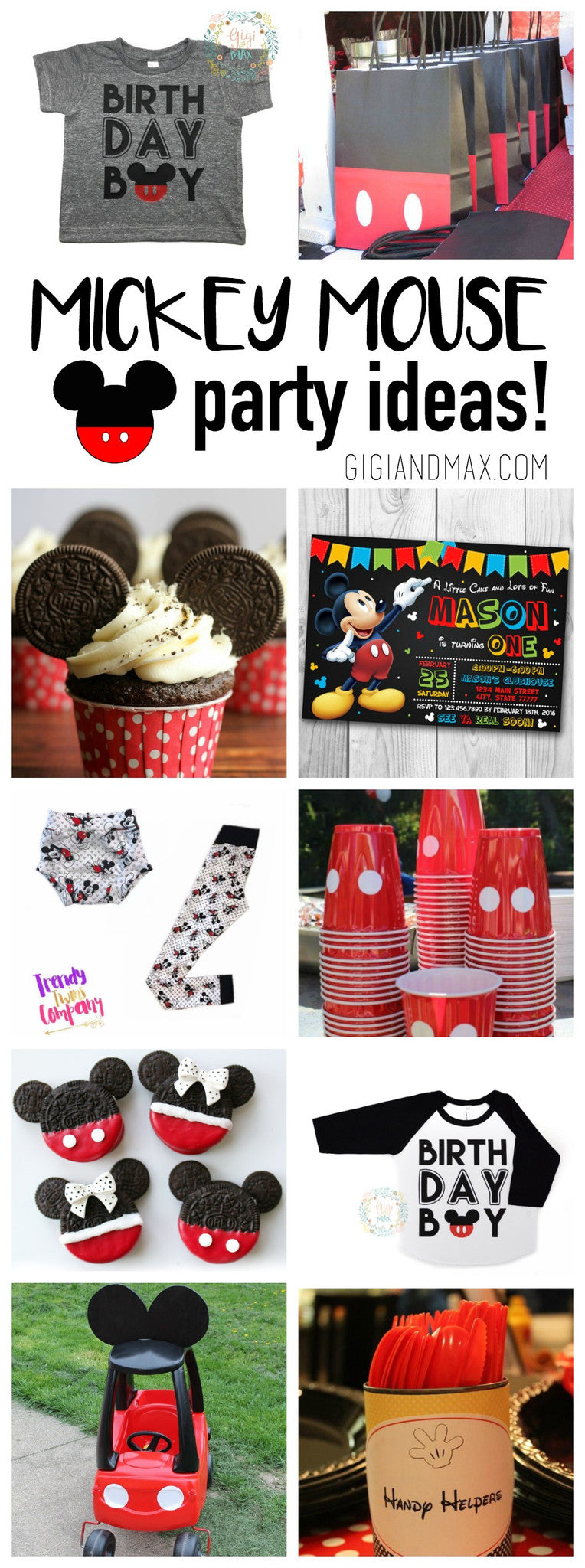 Mickey Mouse Party Ideas – Gigi and Max