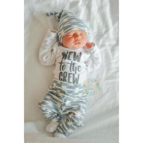 grey newborn outfit