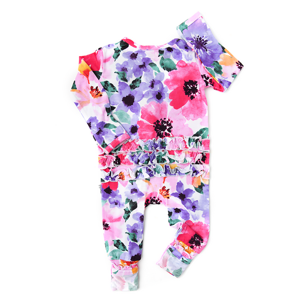 Buy Wholesale Emilia Floral Ruffle Zip One Piece By Gigi And Max Handshake Marketplace