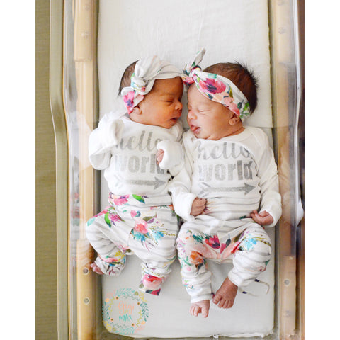 welcome to the world newborn outfit