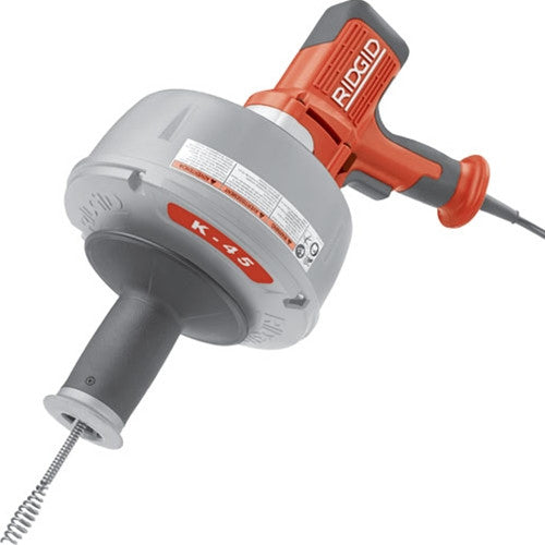 Ridgid 55808 PowerClear Drain Cleaning Machine 120V Drain Cleaner Cleans  Tub, Shower or Sink Blockages from 3/4 to 11 /2 diameter, Red