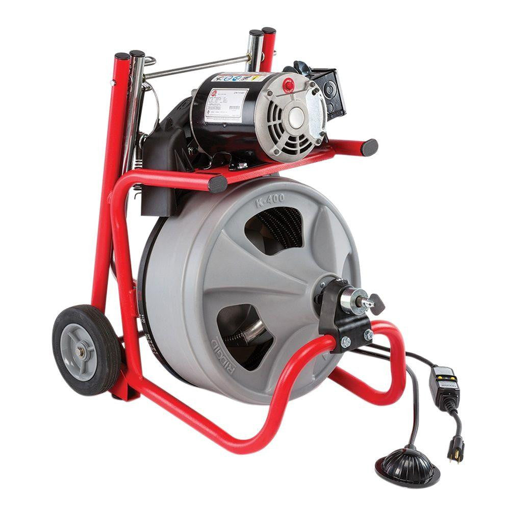 Photo 1 of (DOES NOT FUNCTION)RIDGID 52363 K400 Drain Cleaner Machine w/ 3/8" x 75ft Cable