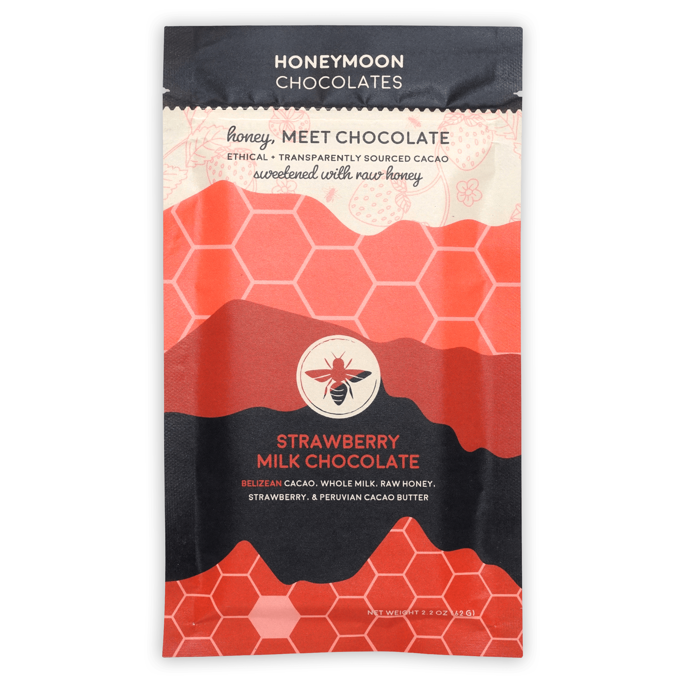 Honeymoon Milk & Strawberry Raw Honey 67% | Bar & Cocoa | Reviews on ...