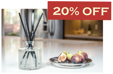 20% off Tuscan Fig scent