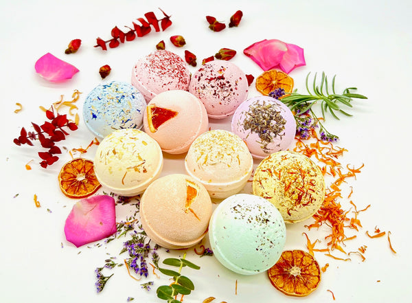 Argan bath bomb gift set for beauty, health and relaxation.