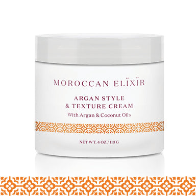 Argan Oil texture cream for curly hair styling
