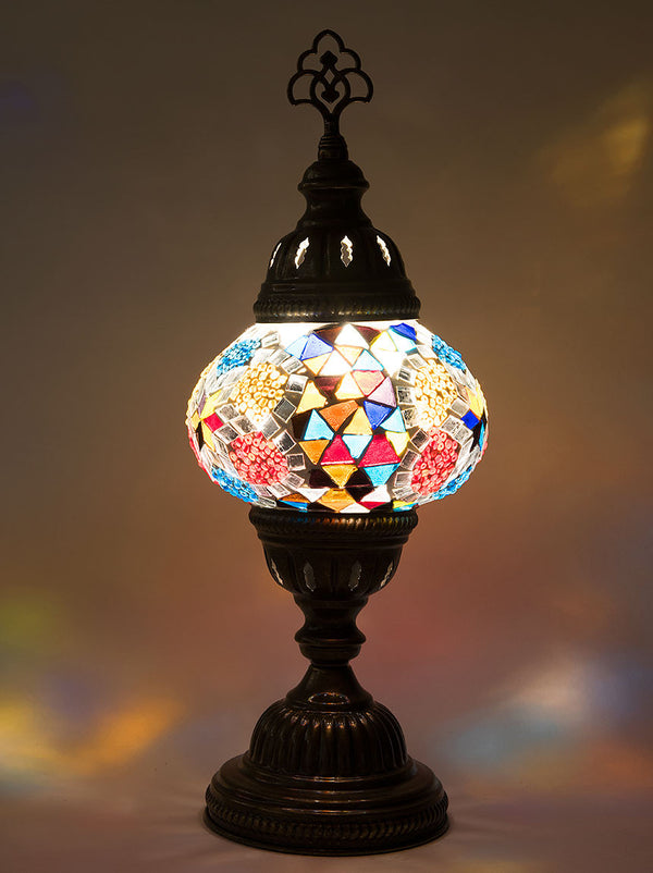 stained glass turkey lamp