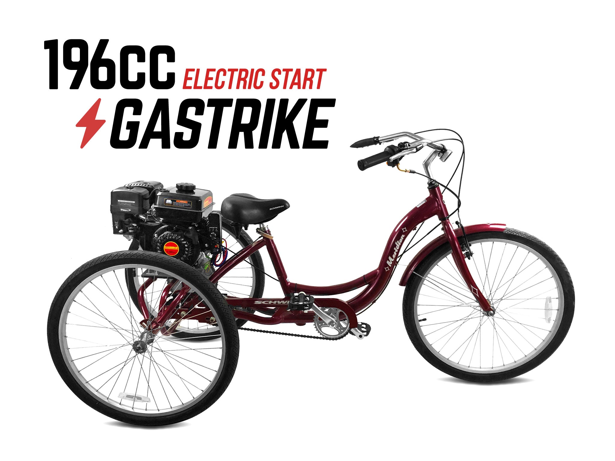 bicycle with gas motor