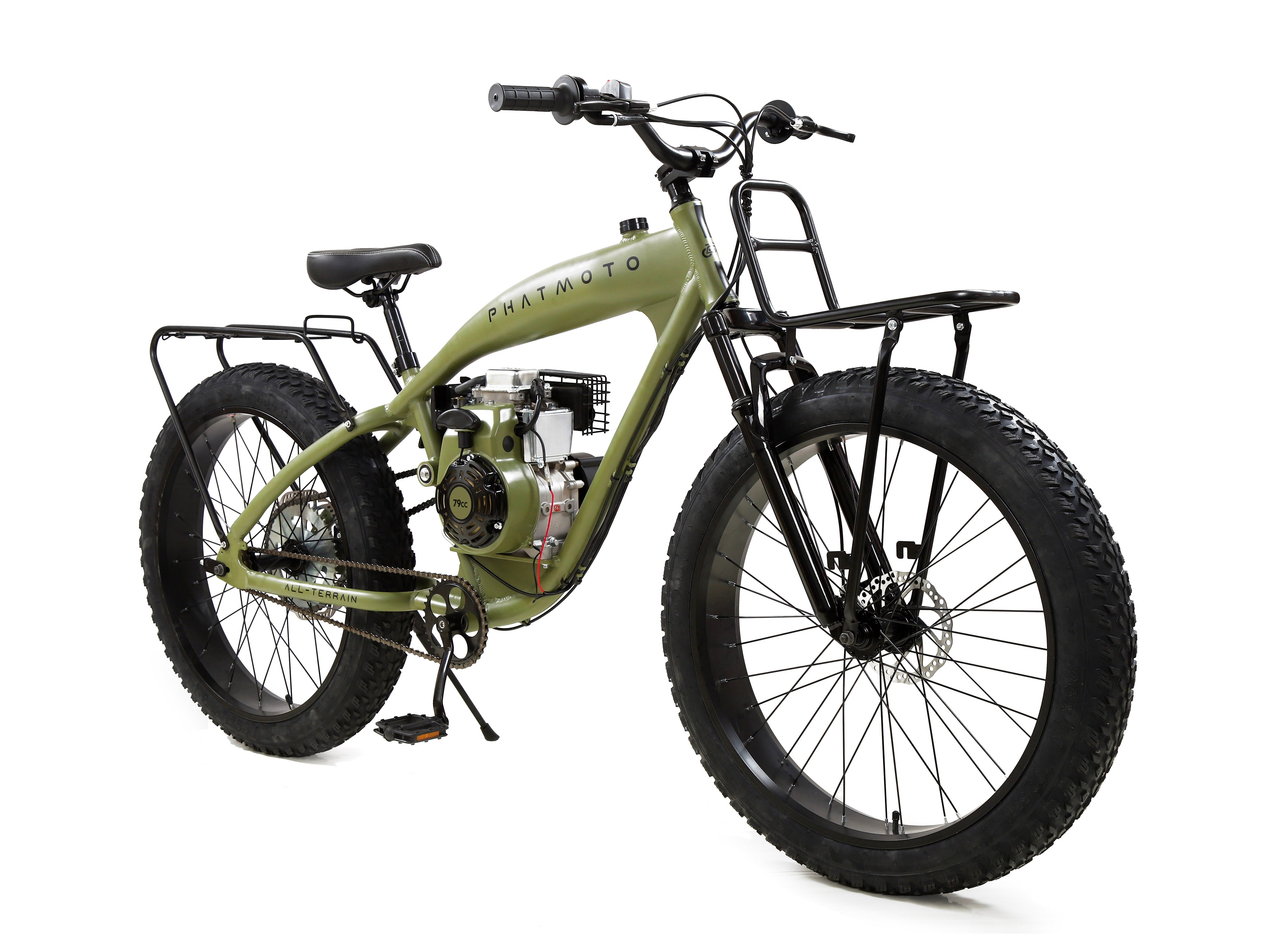 Phatmoto All Terrain Fat Tire 79Cc Motorized Bicycle qbicycleq