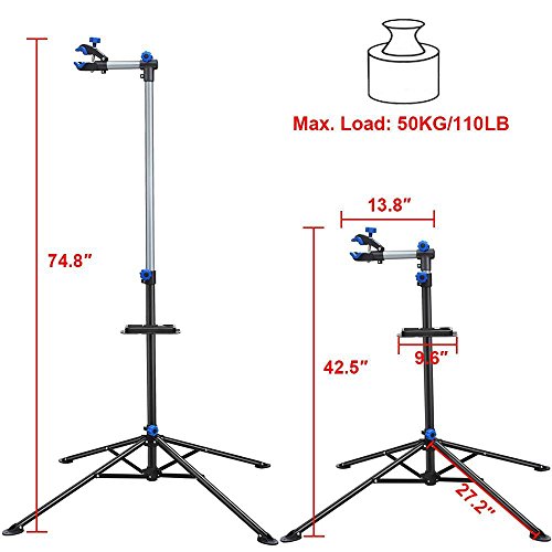 yaheetech bicycle pro mechanic bicycle repair workshop stand rack bike repair stand