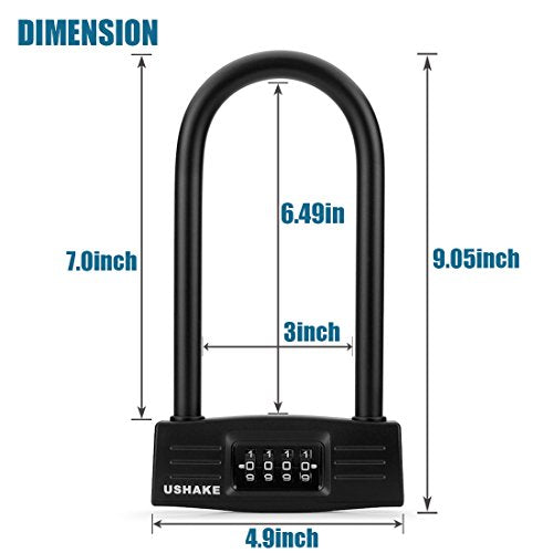 combination bike u lock