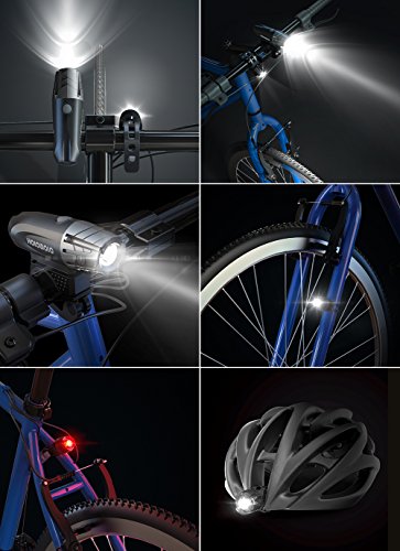 white bike lights