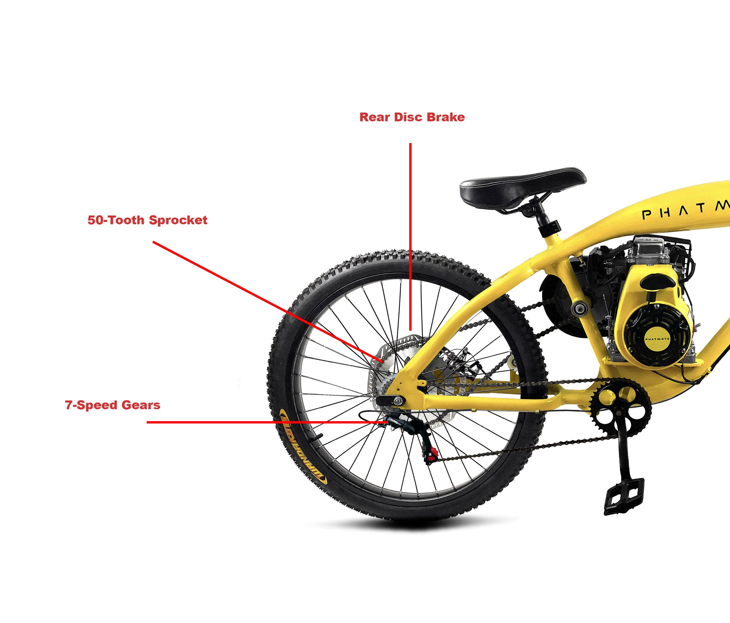 motorized bike parts and accessories