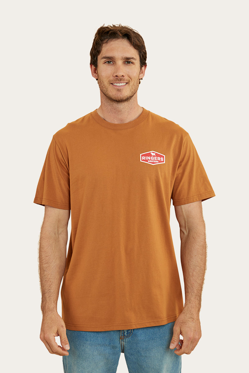 Image of Servo Mens Loose Fit T-Shirt - Toffee