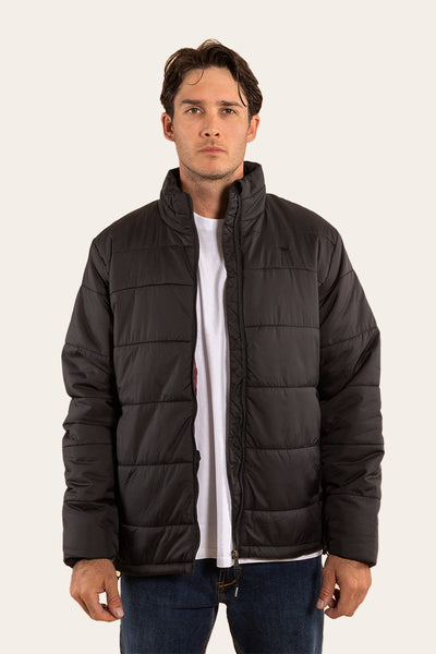 Overland Mens Puffer - Dark Navy / Teal