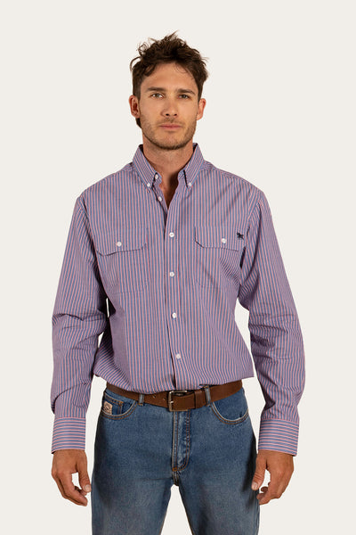 Dillinger Mens Western Shirt - Navy