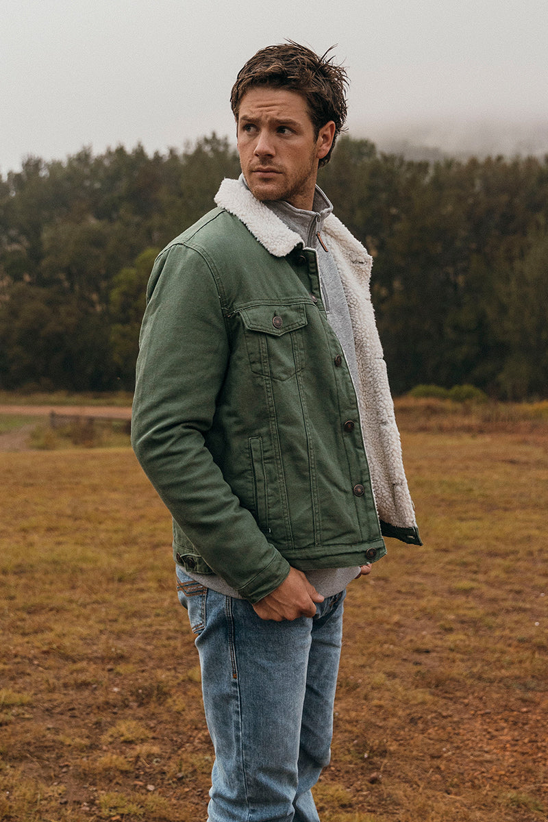 Image of Amherst Mens Jacket - Cactus Green