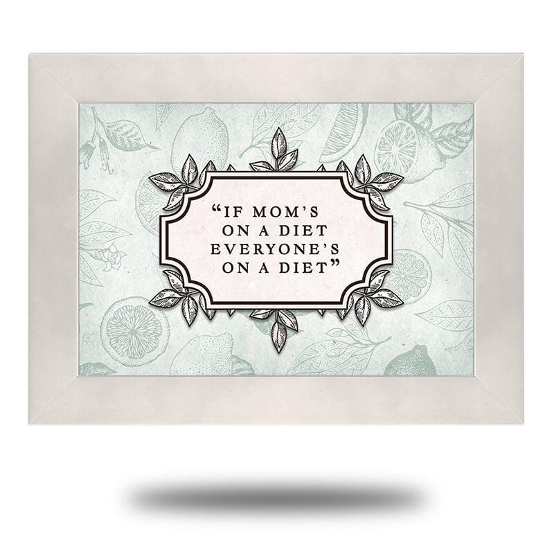 Mom's Diet - Canvas - Redline Steel® The leading home wall art decor company in the United States