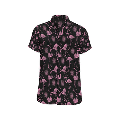 pink flamingo button up shirt