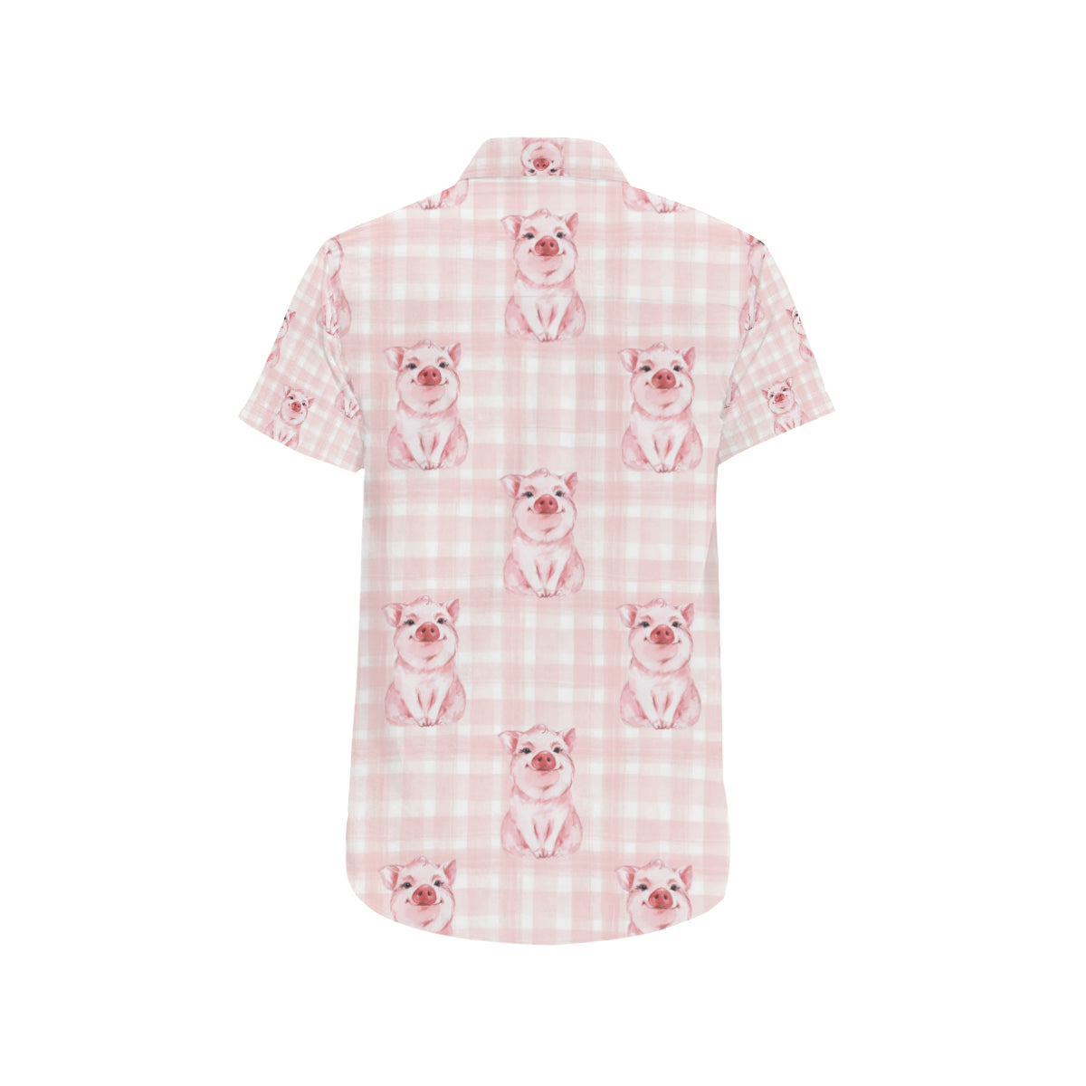 Pig Baby Pattern Print Design 01 Men Button Up Shirt - JorJune