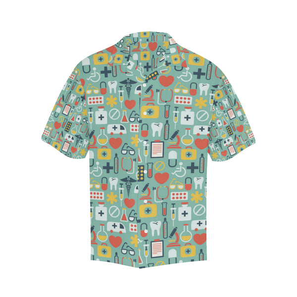 Medical Pattern Print Design 02 Men's Hawaiian Shirt - JorJune